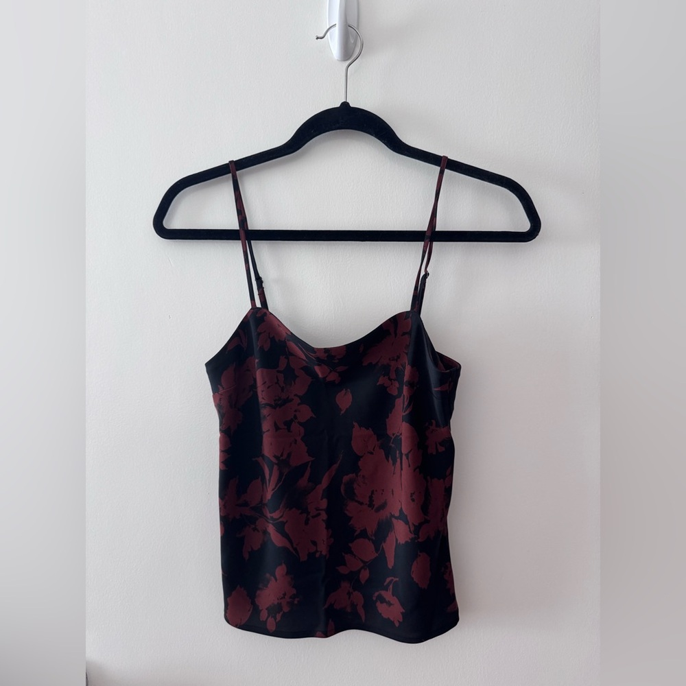 Abercrombie & Fitch Black and Red Floral Cami & Skirt set